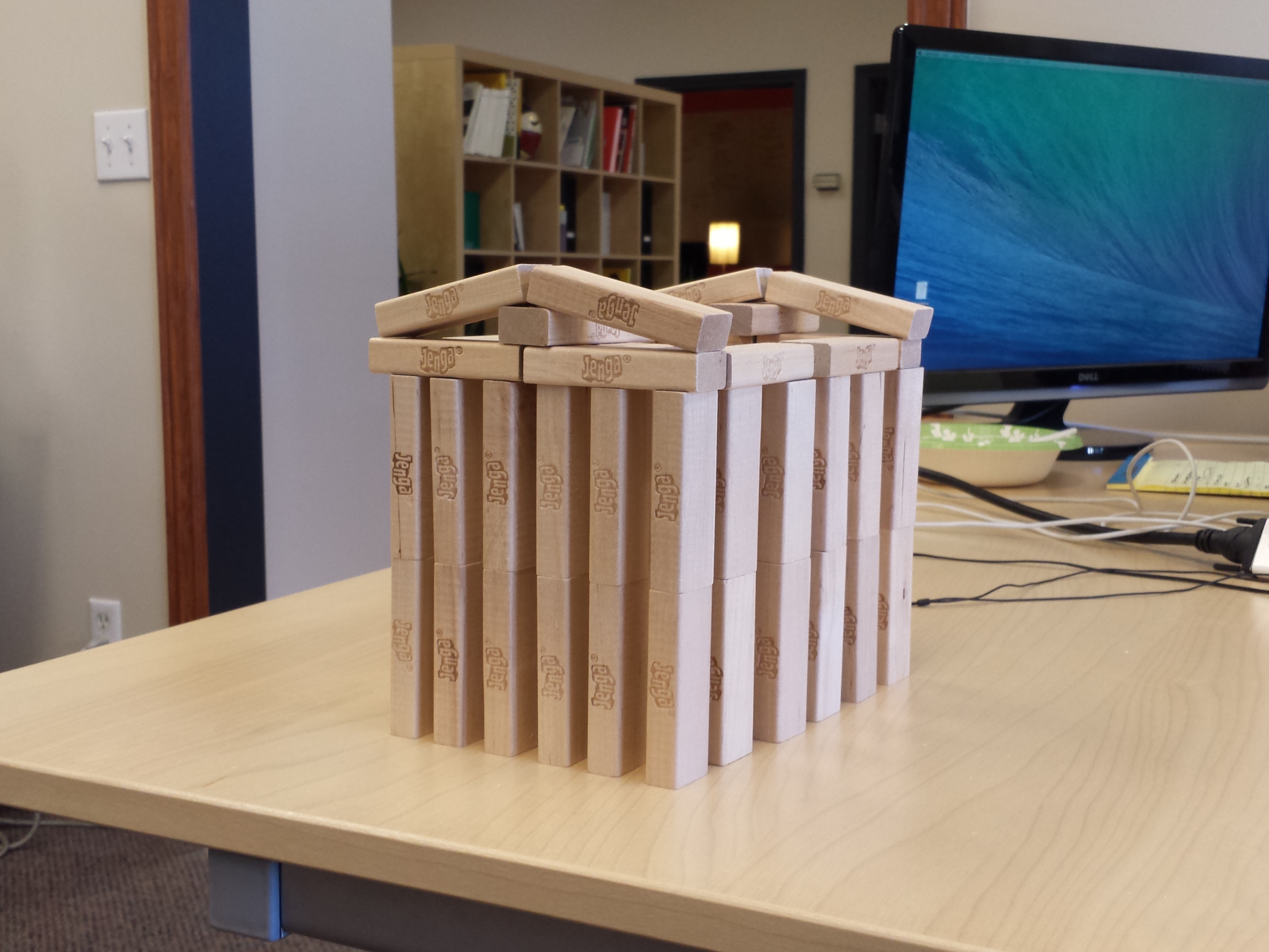 Famous Buildings Made Entirely Of Jenga Blocks