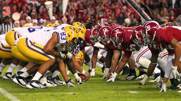 NCAAF Alabama vs LSU